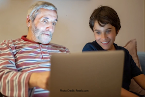 Young boy and Grandfather 